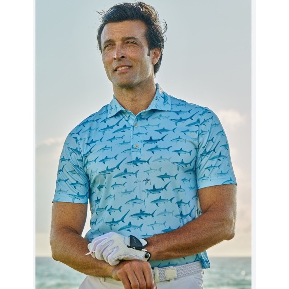 Greg Norman Men's Performance Golf Polo Turtle Bay NWT Size XL